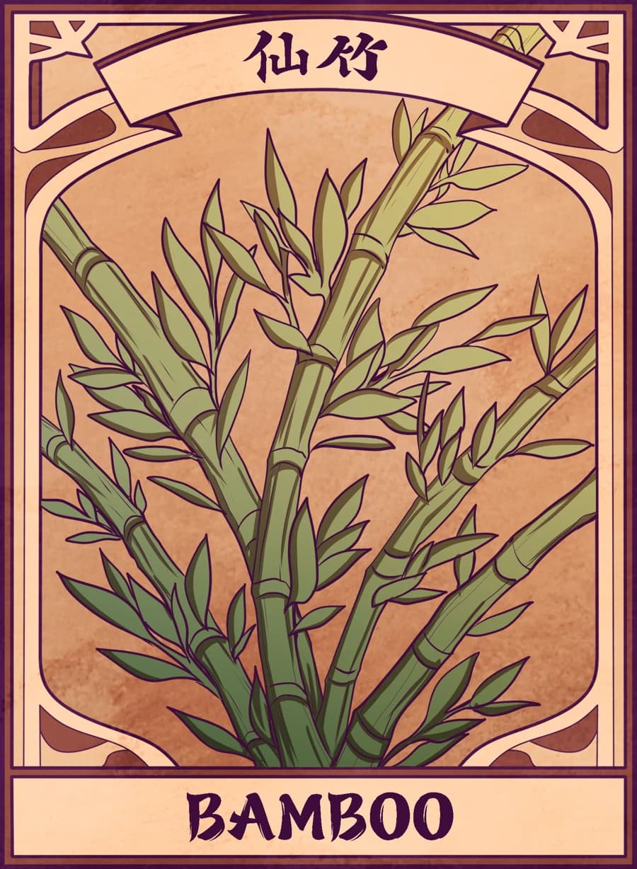 Bamboo, Mahjong Mirror card