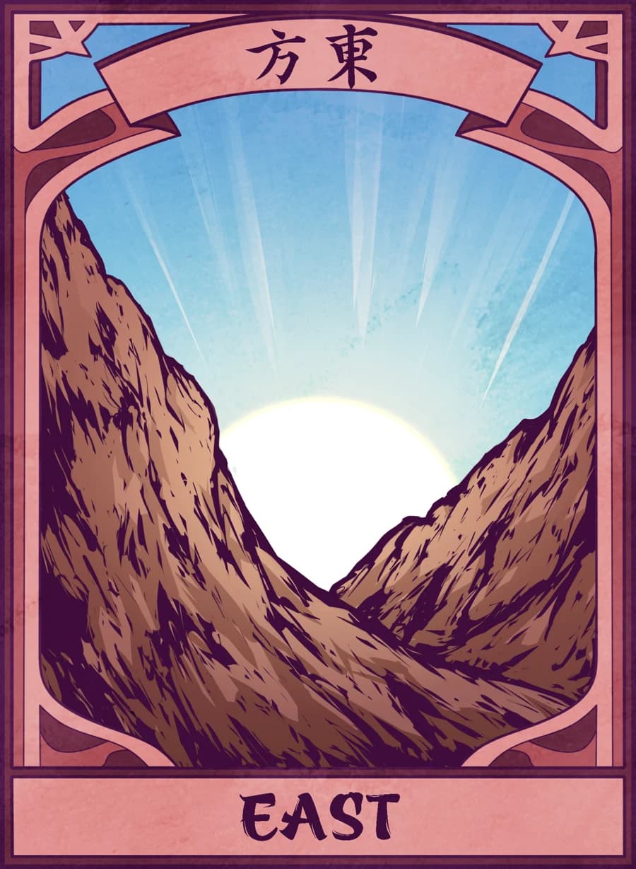East, Mahjong Mirror card