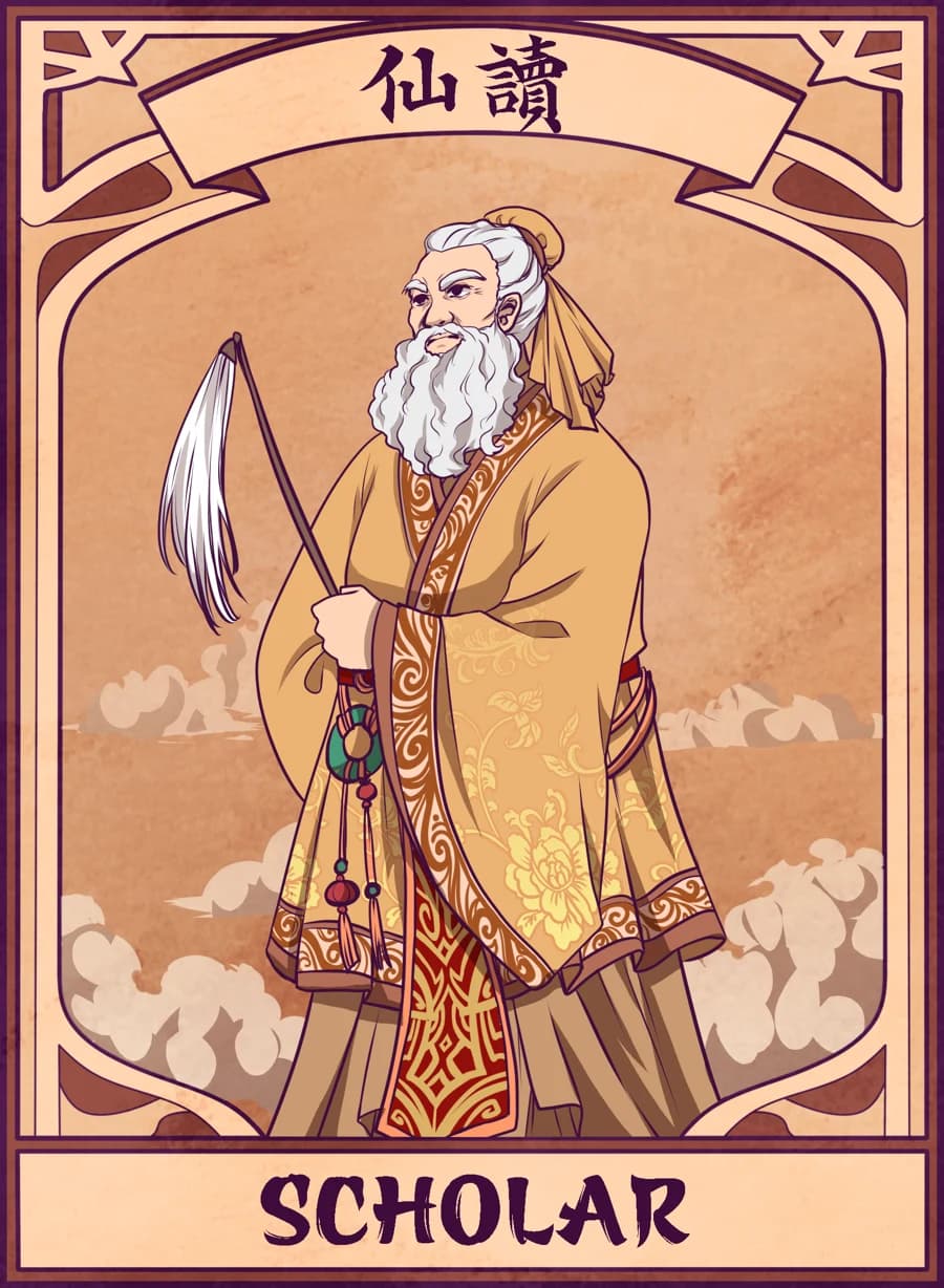 Scholar, Mahjong Mirror card