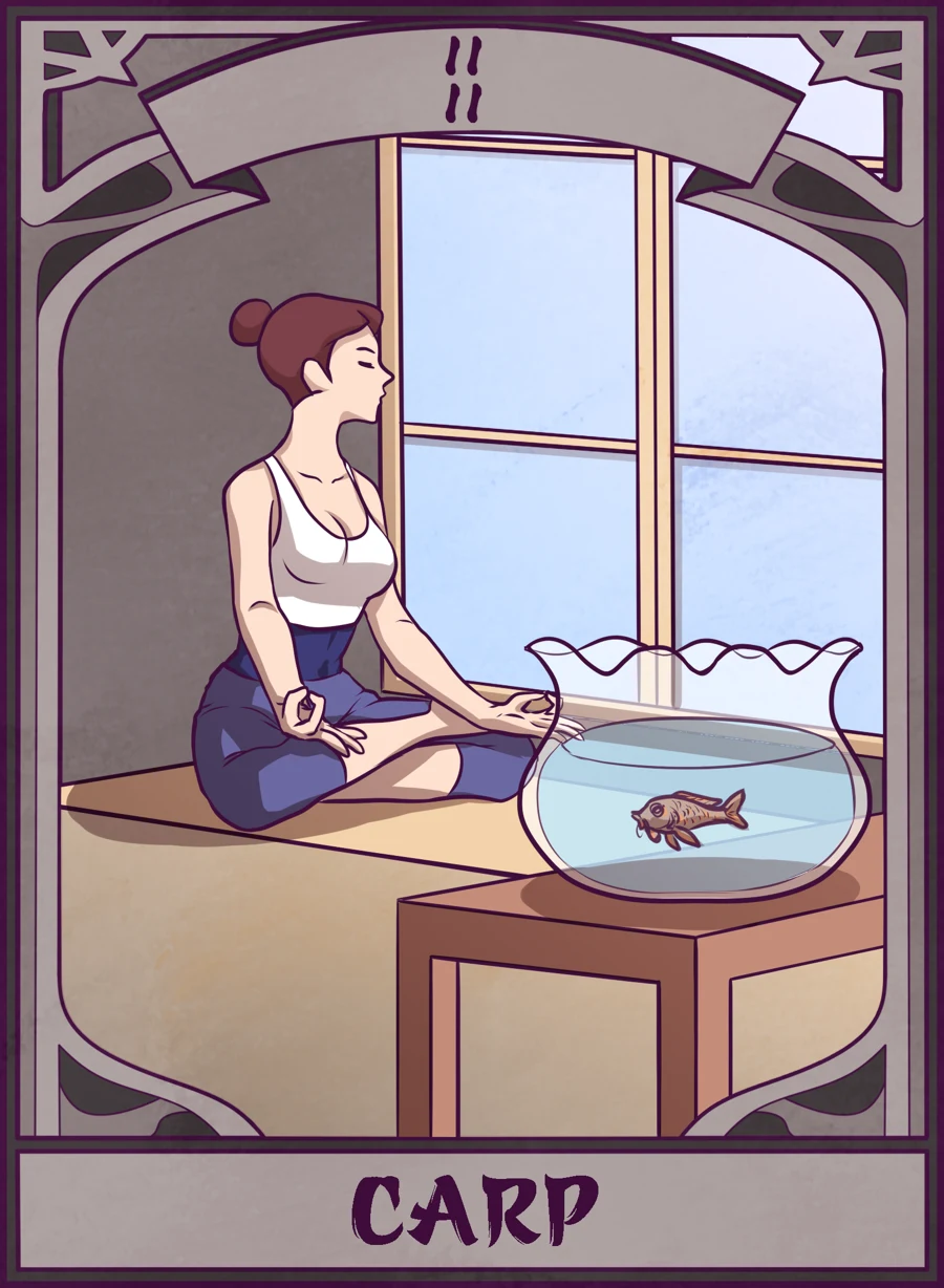 Carp — Mahjong Mirror card