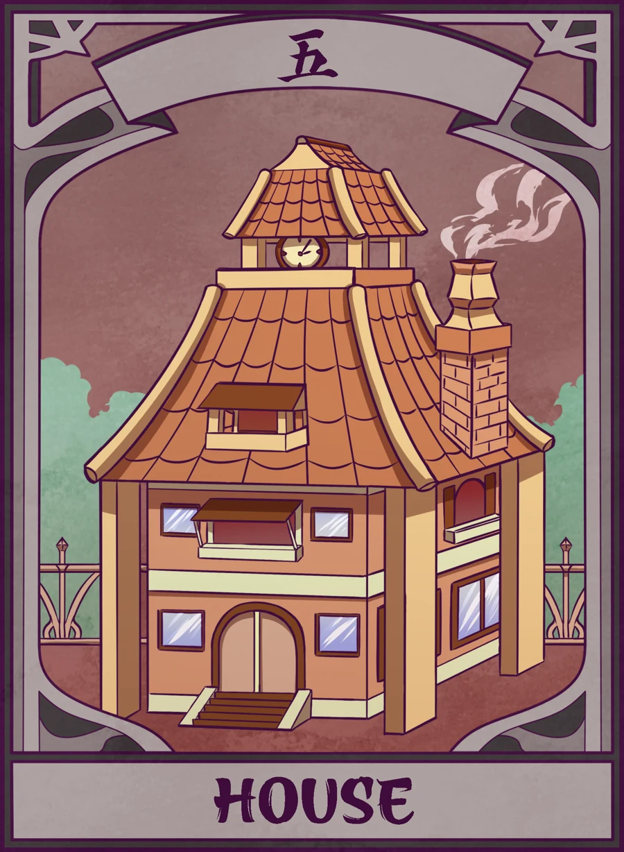 House — Mahjong Mirror card