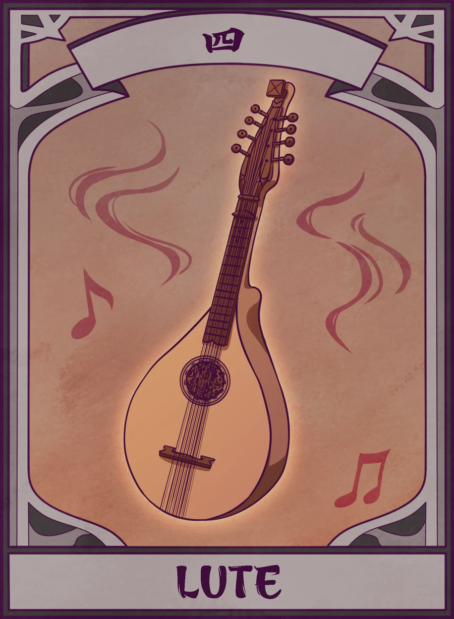 Lute — Mahjong Mirror card
