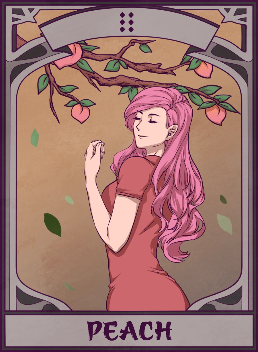 Peach — Mahjong Mirror card
