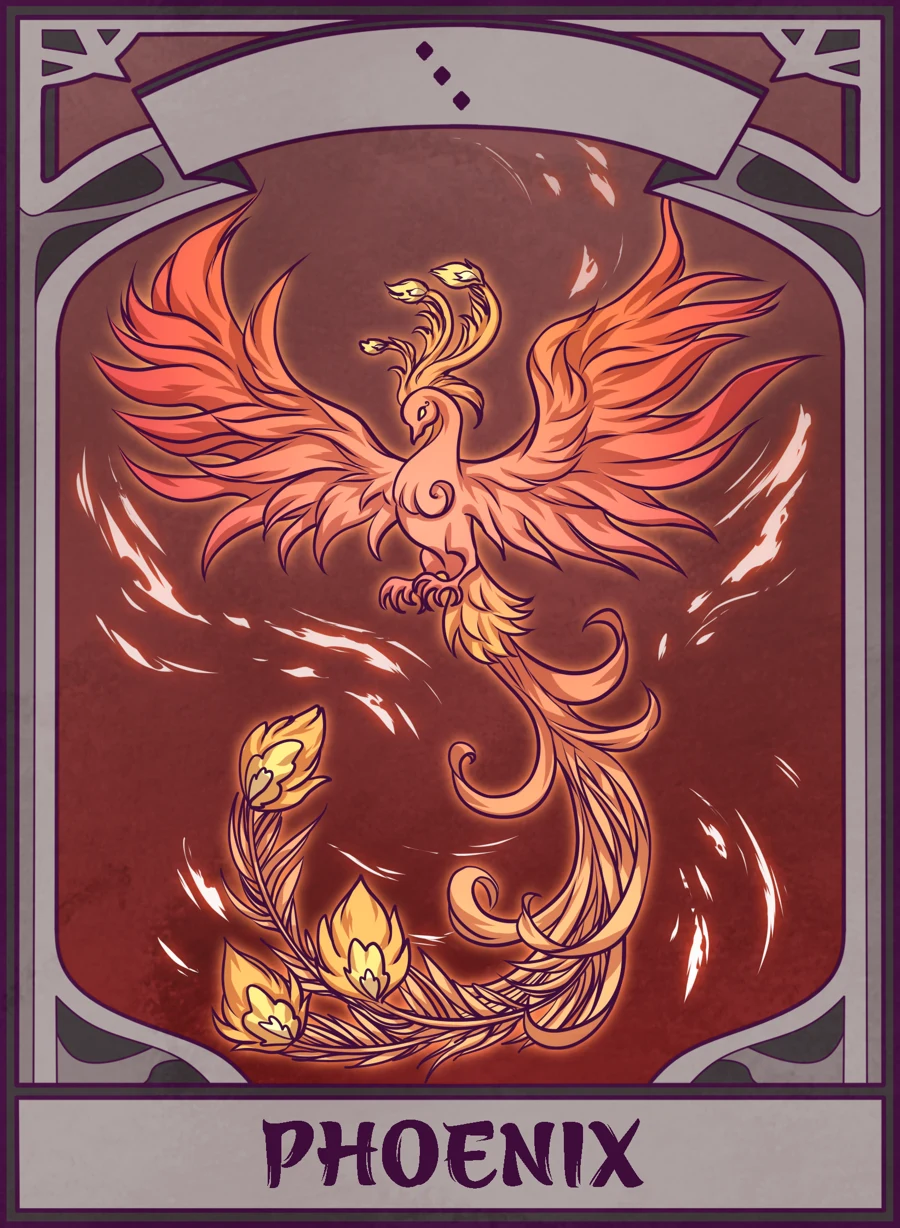 Phoenix — Mahjong Mirror card