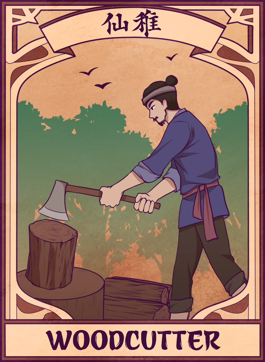 Woodcutter — Mahjong Mirror card